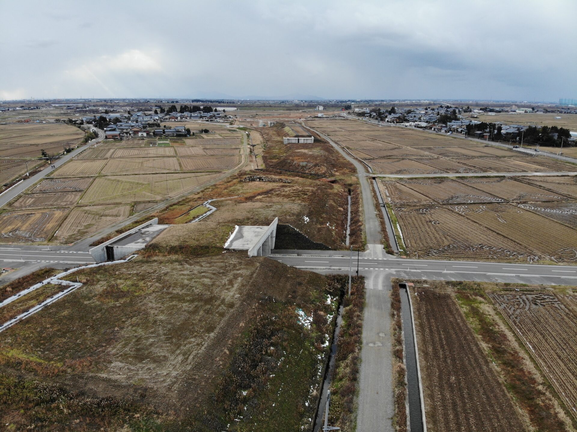 新潟県阿賀野市内で整備の進む 阿賀野バイパス 新潟県内のニュース