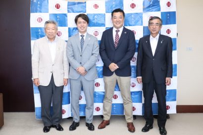 新潟県小千谷市にサテライトオフィスを開設した株式会社あわえ（徳島県）が、新潟県の佐久間副知事および小千谷市の大塚市長へ表敬訪問