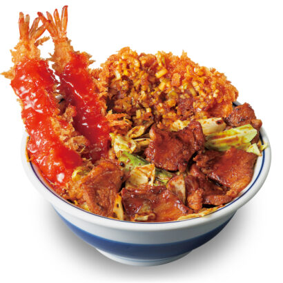 【午後3時の新商品】かつや、中華3品目が一度に楽しめる「中華ざんまい丼」発売