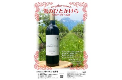 【3,600本限定】坂口げんき農場、地元産ぶどう使用のオリジナルワイン「雪のひとかけら 2024」を7月1日から販売開始