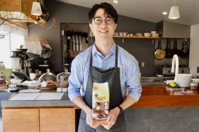 【新潟から全国へ】ロッテ×ことりっぷ企画に沼垂の人気カフェ「編むと紡ぐ」、焙じ茶タルトショコラをチョコパイで表現