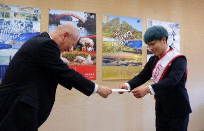 世界で活躍するダンサー・中澤利彦さん(新潟市西区出身)が新潟県の「にいがた観光特使」に就任