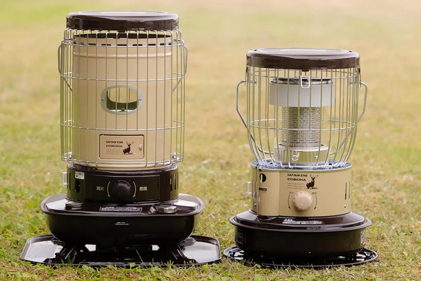 キャプテンスタッグとコロナコラボの石油ストーブ
