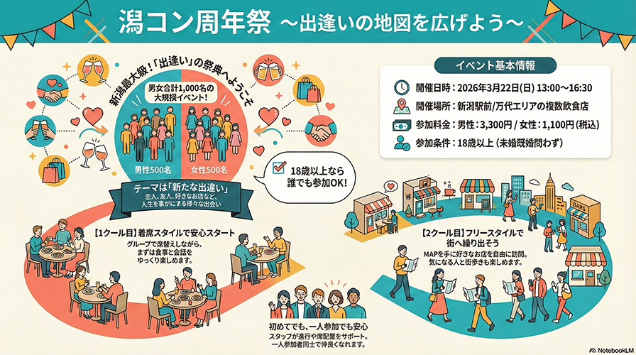 潟コン　出逢いの地図