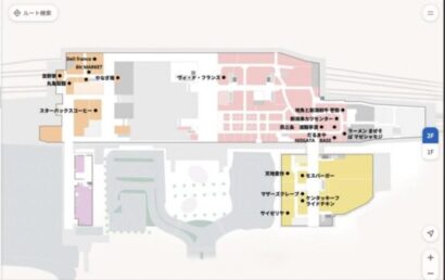 「CoCoLo新潟」にデジタルフロアマップ導入　最短ルート案内や多言語対応
