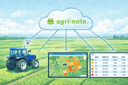 【農業経営の収益性アップへ】ウォーターセルがアグリノート新機能　OpenAPI活用し農機連携で記録を自動化