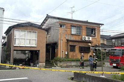 【本日未明】新潟市西区坂井東の空き家で火災発生、約2時間の消火活動で消し止められる