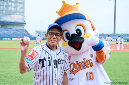 4月29日、新潟アルビレックスBC vs 阪神タイガース戦で「角上魚類サンクスデー」、海鮮グルメでチームを応援