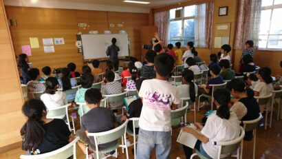 エコ・ライス新潟、イタリア人シェフ招き給食と食育交流　都内小学校で実施