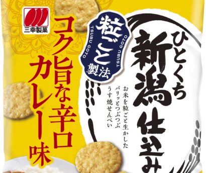 【小腹対策の決定版！】三幸製菓から「ひとくち新潟仕込み カレー味」コンビニ限定発売、カレーと米の黄金タッグ