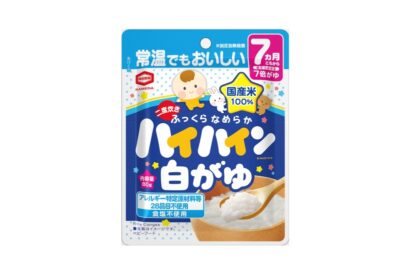 【忙しい子育て世代をサポート】常温でも食べられる「ハイハイン白がゆ」、亀田製菓が新発売