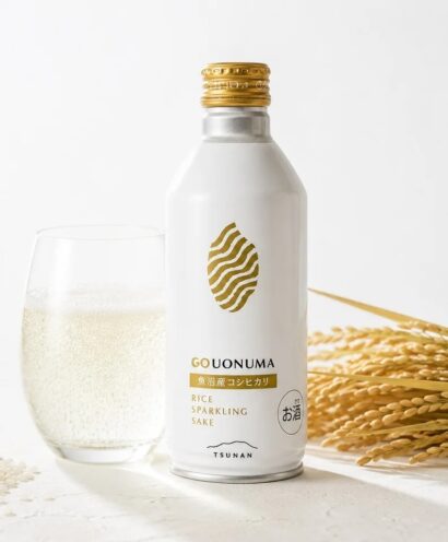 【新商品】魚沼産コシヒカリをそのまま日本酒に　精米歩合90％「GO UONUMA SPARKLING」、県内で先行販売
