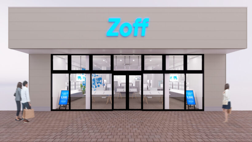 Zoff そよら三条須頃店の外観イメージ（インターメスティックのプレスリリースより）