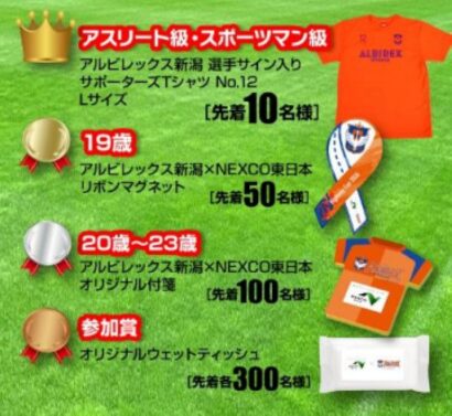 アルビ新潟の選手サイン入りグッズも！　NEXCO東日本が10月31日に体験イベントを開催